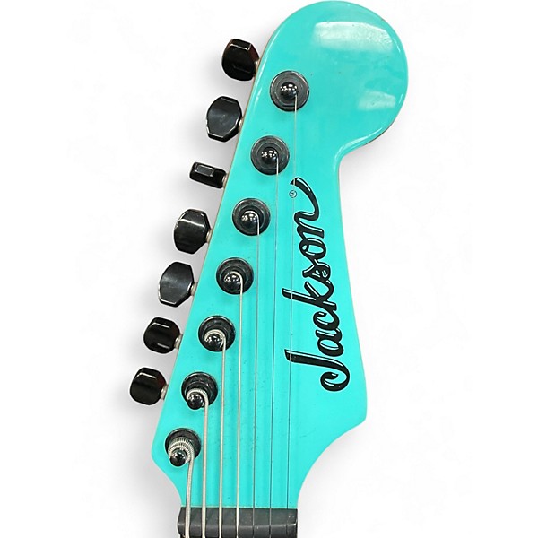 Used Jackson Pro JOSH SMITH SOLOIST SL7 Surf Green Baritone Guitars