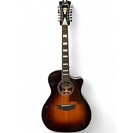 Used D'Angelico FULTON PREMIER 2 Tone Sunburst 12 String Acoustic Electric Guitar