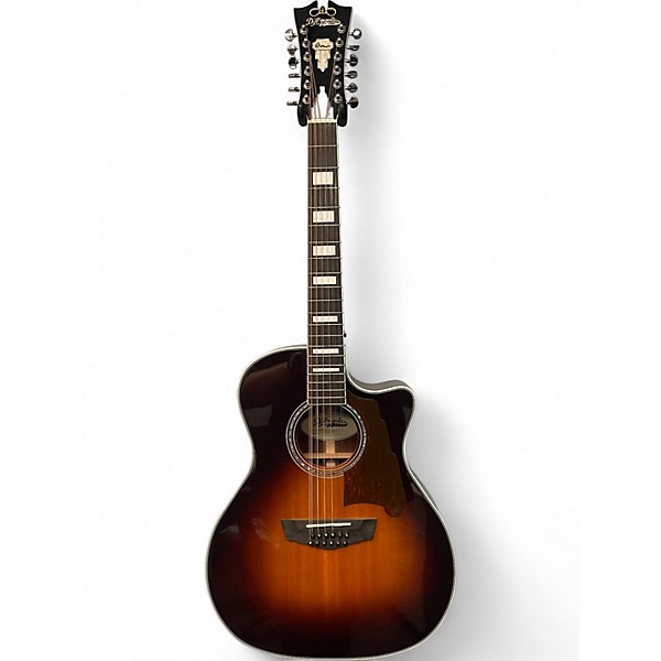 Used D'Angelico FULTON PREMIER 2 Tone Sunburst 12 String Acoustic Electric Guitar