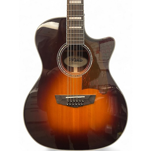 Used D'Angelico FULTON PREMIER 2 Tone Sunburst 12 String Acoustic Electric Guitar
