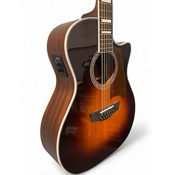 Used D'Angelico FULTON PREMIER 2 Tone Sunburst 12 String Acoustic Electric Guitar