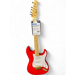 Used Harley Benton TRIBUTE ST-59 Candy Apple Red Solid Body Electric Guitar