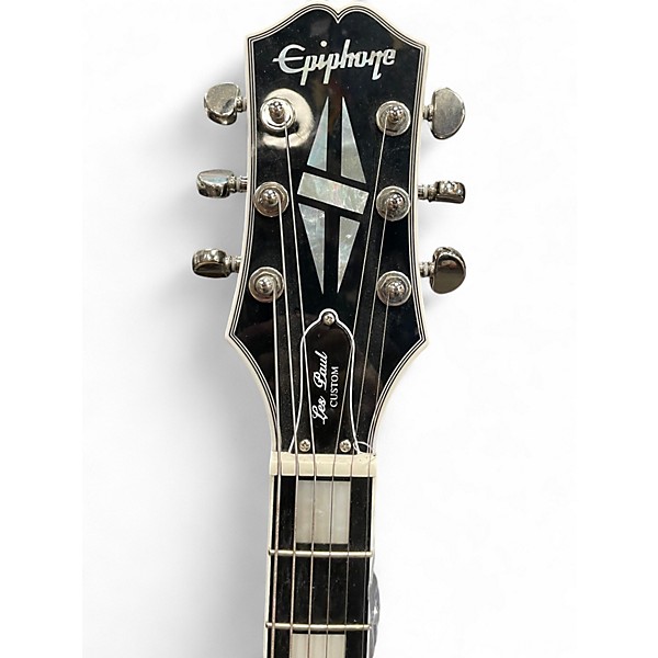 Used Epiphone Les Paul Custom MERCURY BURST Solid Body Electric Guitar
