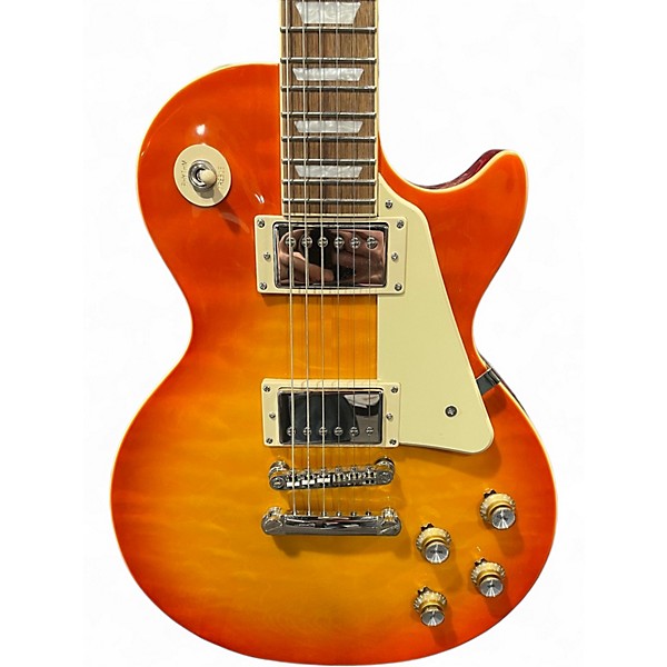 Used Epiphone les paul standard quilt top Cherry Sunburst Solid Body Electric Guitar