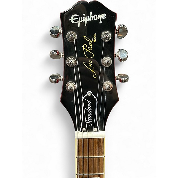 Used Epiphone les paul standard quilt top Cherry Sunburst Solid Body Electric Guitar