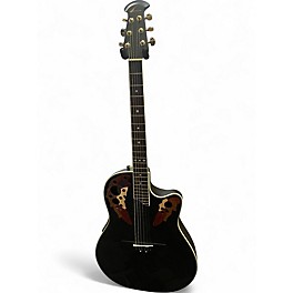 Used Ovation CS257 Celebrity Black Acoustic Electric Guitar