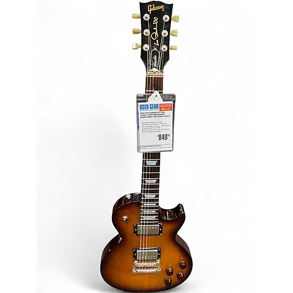 Used 2015 Gibson LES PAUL STUDIO 100TH ANNIVERSARY Desert Burst Solid Body Electric Guitar