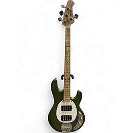 Used Sterling by Music Man StingRay Ray4HH  Green Electric Bass Guitar