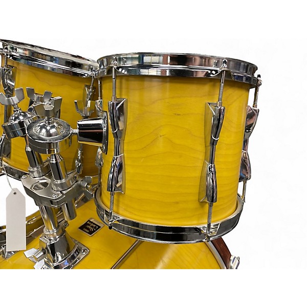 Used Yamaha 5 Piece Stage Custom Yellow Stain Drum Kit