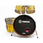 Used Yamaha 5 Piece Stage Custom Yellow Stain Drum Kit