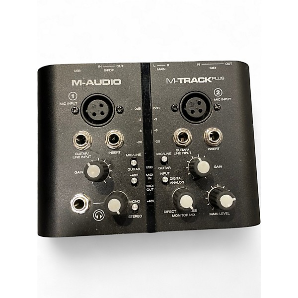 Used M-Audio m-track plus Audio Interface