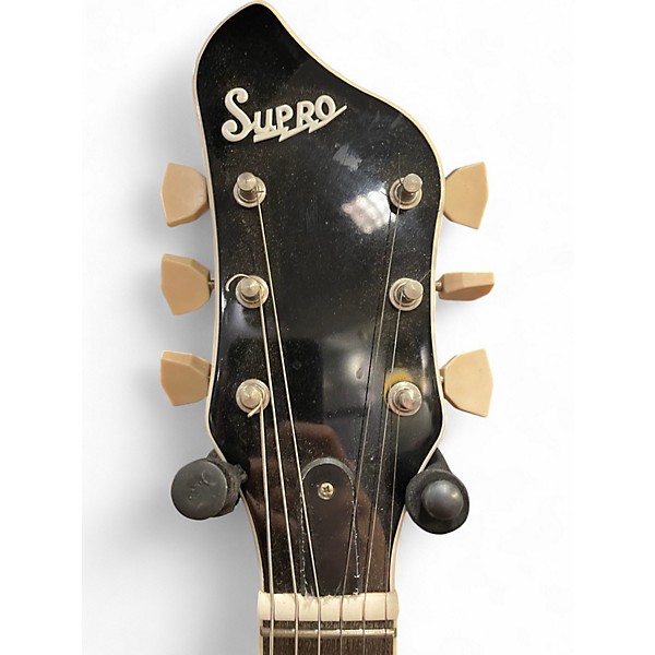 Used Supro MARTINIQUE White Solid Body Electric Guitar