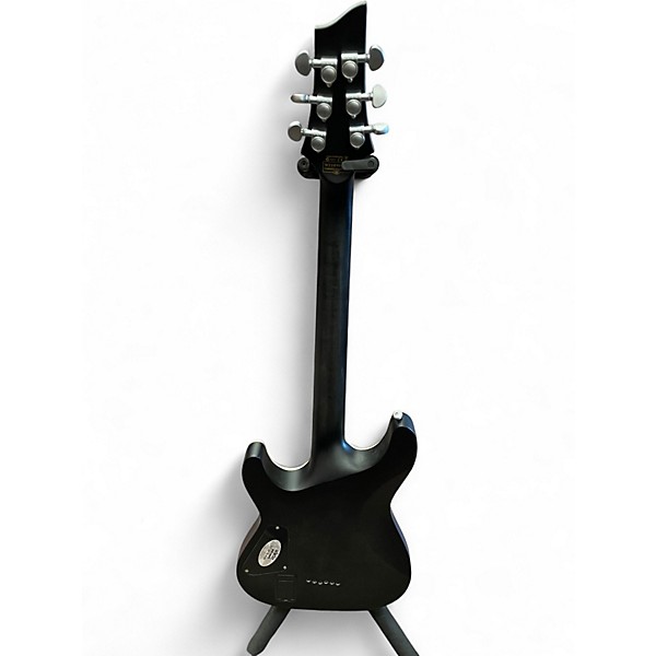 Used Schecter Guitar Research C1 Platinum Translucent Black Solid Body Electric Guitar