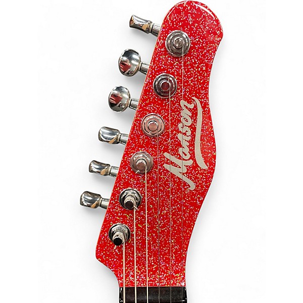 Used Manson Guitars MA-EVO RED SANTA SPARKLE Solid Body Electric Guitar