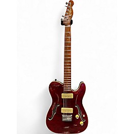 Used J. Robert SEMI HOLLOW T STYLE Red Hollow Body Electric Guitar