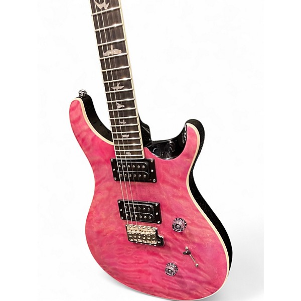 【美品】PRS CUSTOM SE24 Used PRS SE Custom 24 Pink Solid Body Electric Guitar Pink