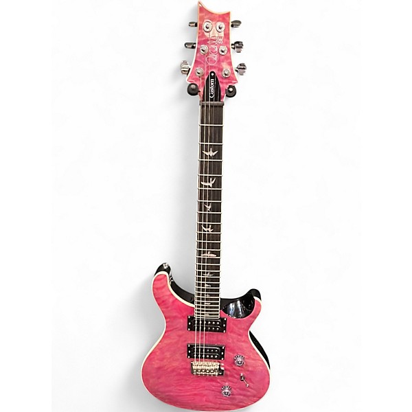 ギター PRS SE Custom24 Quilt Gray Black Used PRS SE Custom 24 Quilted Violet Solid Body Electric
