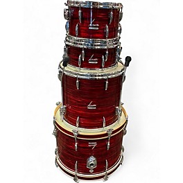 Used SONOR 4 Piece VINTAGE SERIES  RED oyster Drum Kit