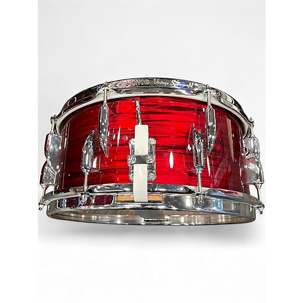 Used SONOR 4 Piece VINTAGE SERIES  RED oyster Drum Kit