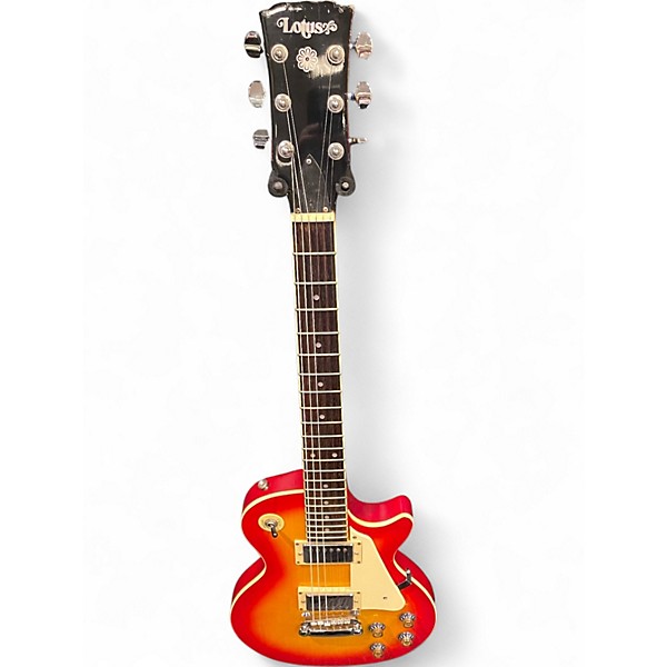 Used Lotus Single Cut  Cherry Sunburst Solid Body Electric Guitar