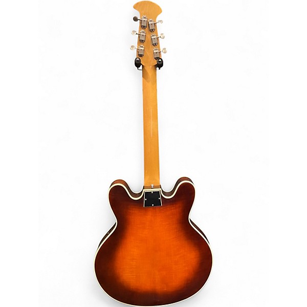 Vintage 1960s Ovation Tornado Sunburst Hollow Body Electric Guitar