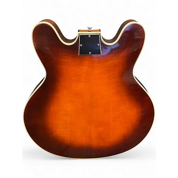 Vintage 1960s Ovation Tornado Sunburst Hollow Body Electric Guitar