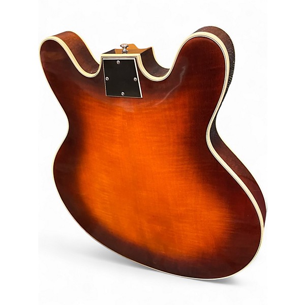 Vintage 1960s Ovation Tornado Sunburst Hollow Body Electric Guitar