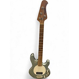 Used Sterling by Music Man STINGRAY Metallic Silver Electric Bass Guitar