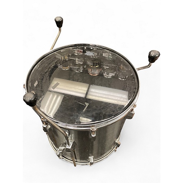 Used Pearl 4 Piece Export Brushed Metal Drum Kit