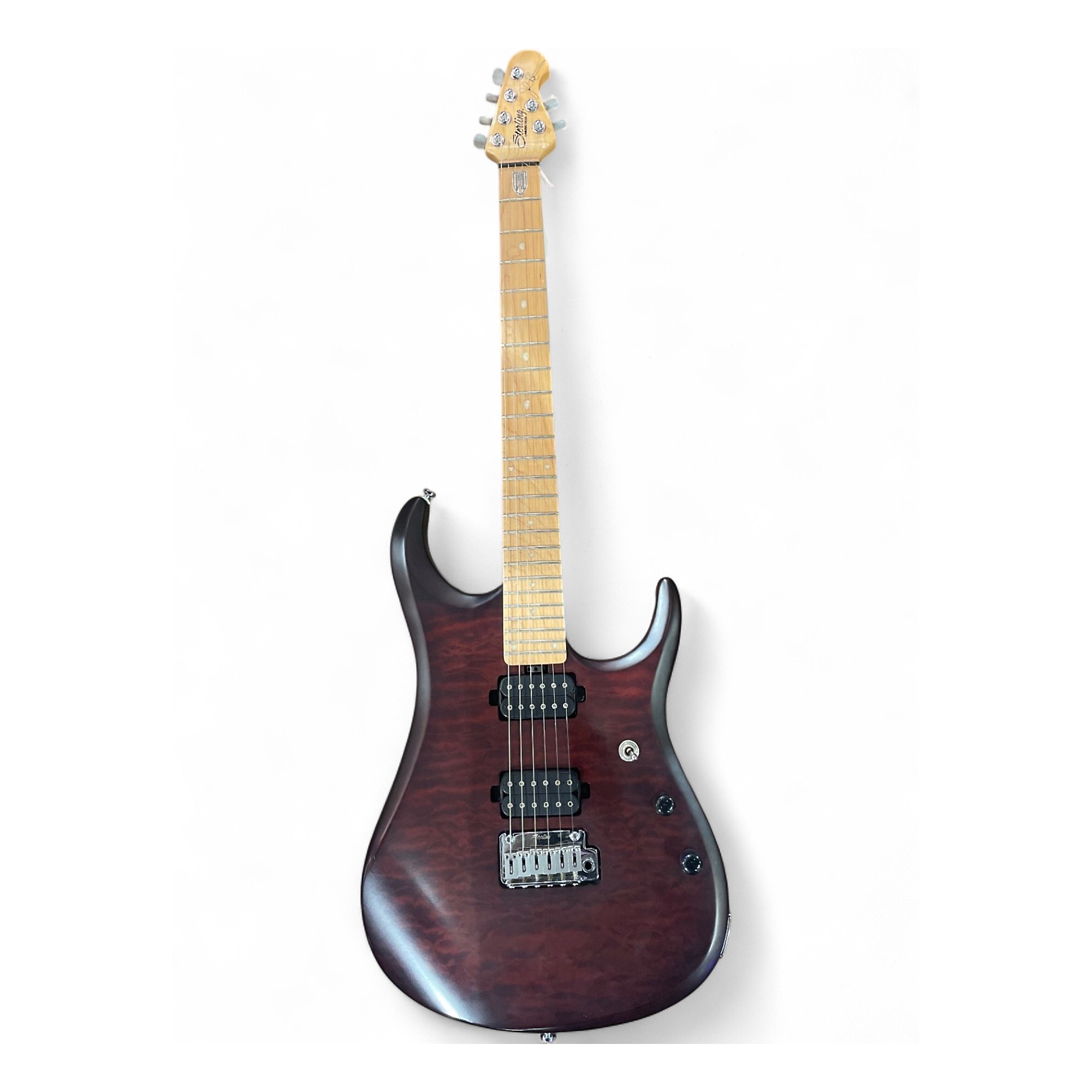 Used Sterling by Music Man JP150 Purple Nebula Solid Body Electric