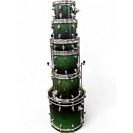 Used PDP by DW 6 Piece MX SERIES GREEN FADE Drum Kit