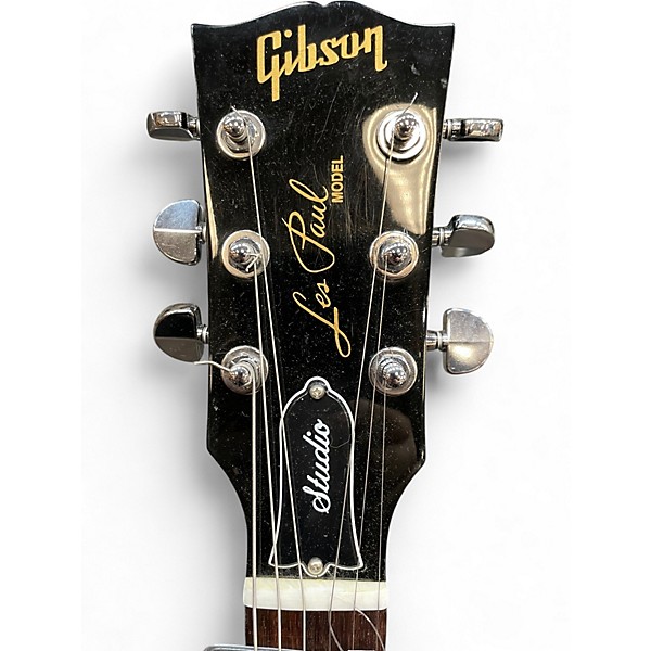 Used 2012 Gibson Les Paul Studio Black Solid Body Electric Guitar