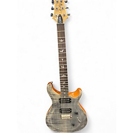 Used PRS SE Custom 24 GRAY OCEAN FLAME Solid Body Electric Guitar