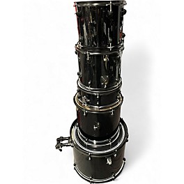 Used Gear4music 5 Piece Drum kit Black Drum Kit