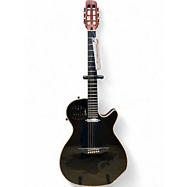 Used 2000s Godin Multiac Black Classical Acoustic Electric Guitar
