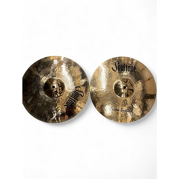 Used Soultone 13in CUSTOM BRILLIANT HI-HAT PAIR Cymbal