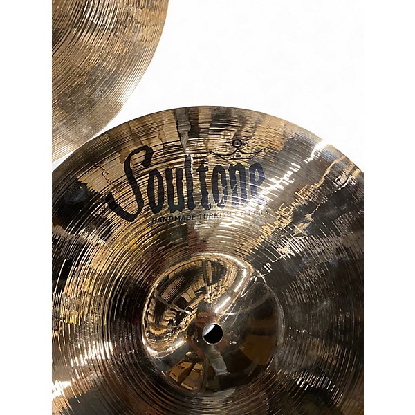Used Soultone 13in CUSTOM BRILLIANT HI-HAT PAIR Cymbal