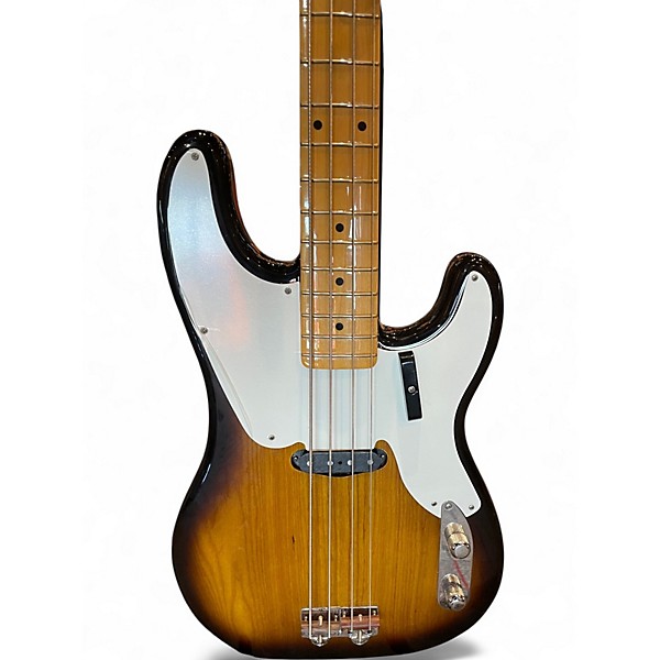 Used Fender AMERICAN VINTAGE II 1954 PRECISION BASS 2 Tone Sunburst Electric Bass Guitar