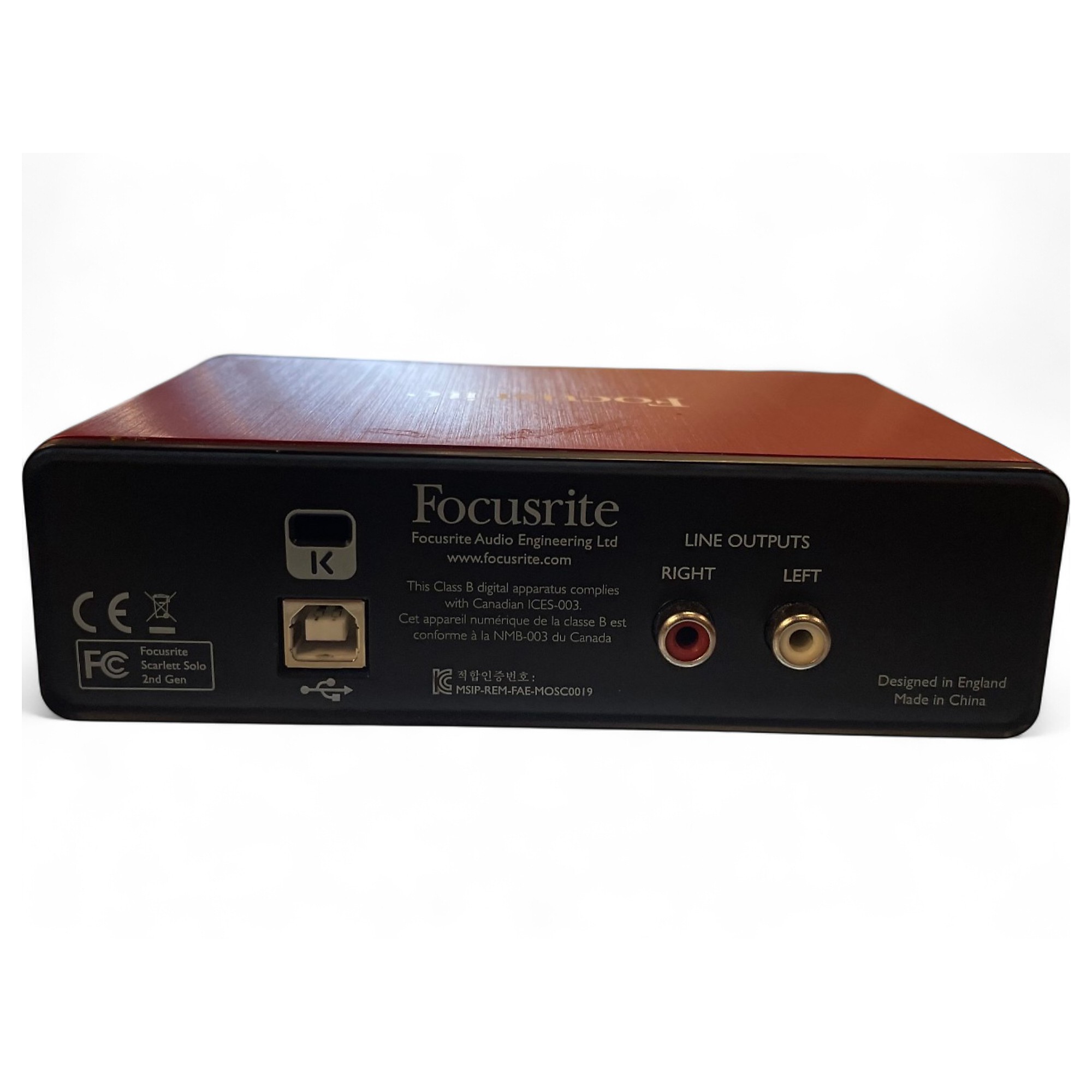 Used Focusrite Scarlett Solo Gen 2 Audio Interface | Guitar