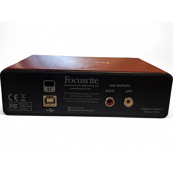 DTM・DAW Focusrite Scarlett Solo gen 2nd Focusrite Scarlett Solo 2nd Gen USB Audio Interface [USED