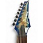 Used Ibanez RG1027PBF Cerulean Blue Solid Body Electric Guitar