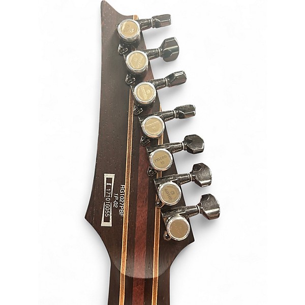 Used Ibanez RG1027PBF Cerulean Blue Solid Body Electric Guitar