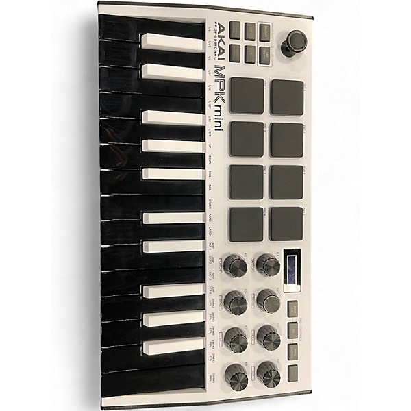 AKAI MPK mini MK2 ホワイト 限定モデル MIDIキーボード 白いAKAIのMIDIキーボード！大人気MPK mini MK2 の限定冬色
