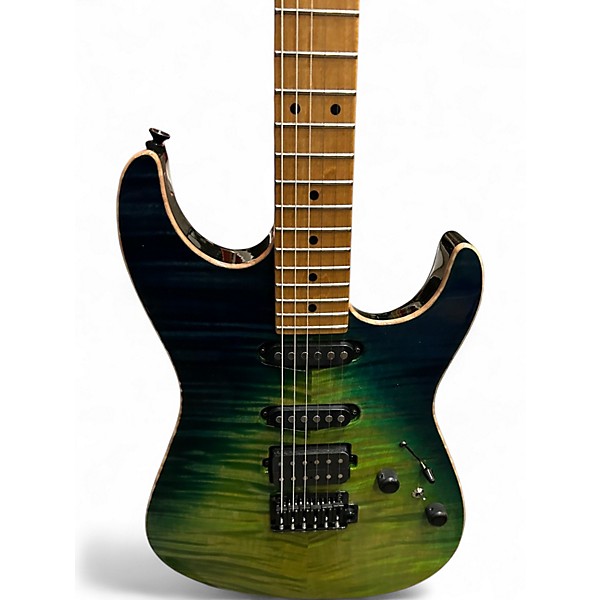 Used 2023 Tom Anderson Drop Top Gamma Green Wakesurf W/Green Doghair Swamp Ash Back Solid Body Electric Guitar