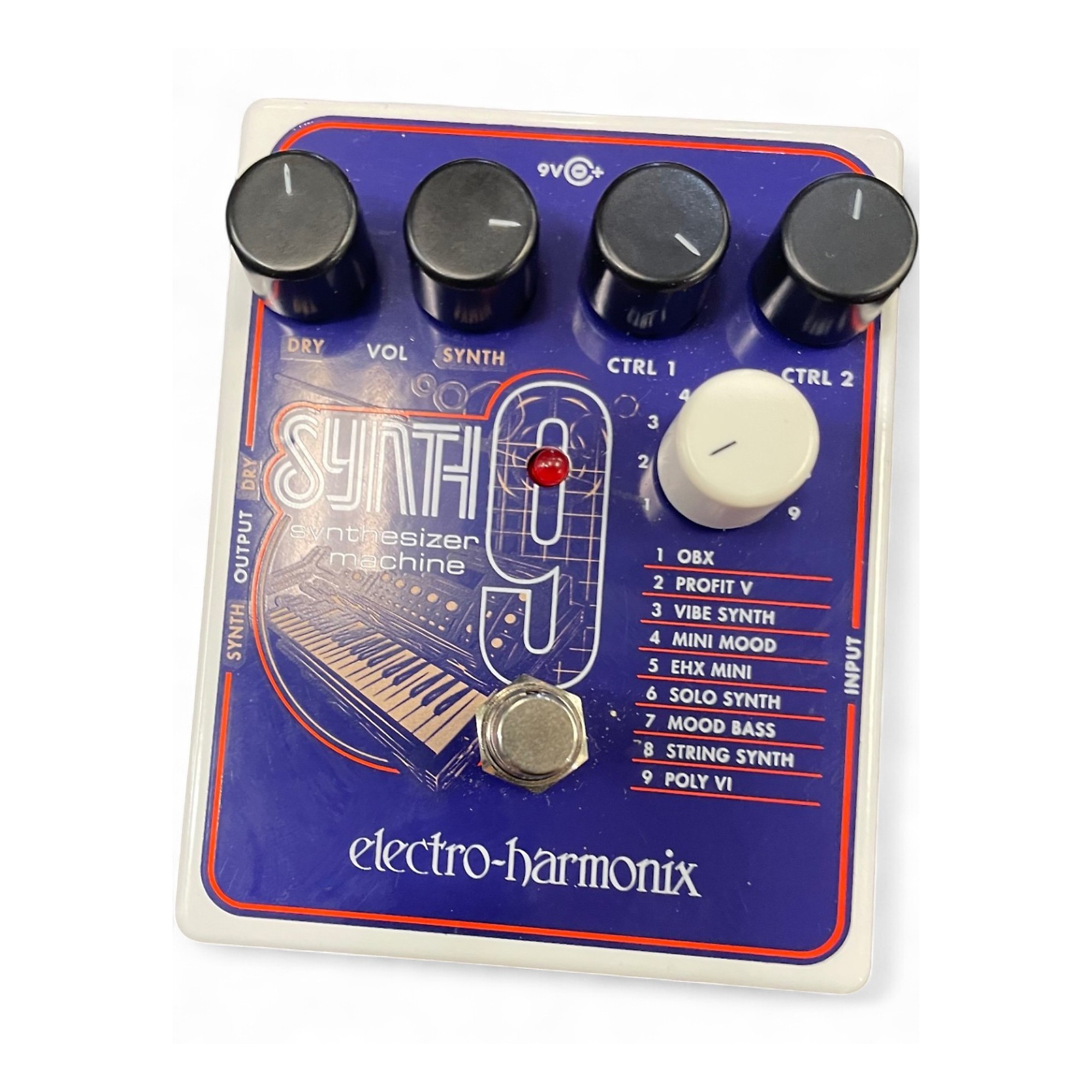 Used Electro-Harmonix SYNTH9 Synthesizer Effect Pedal