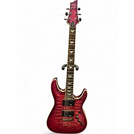 Used Schecter Guitar Research Omen Extreme 6 MAGENTA Solid Body Electric Guitar