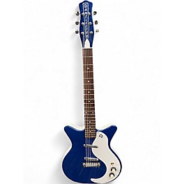 Used Danelectro 59 MOD DNOS+ BLUE METAL FLAKE Solid Body Electric Guitar