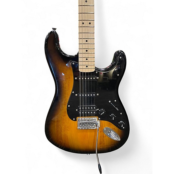 Used 2024 Squier SONIC STRATOCASTER 2 Tone Sunburst Solid