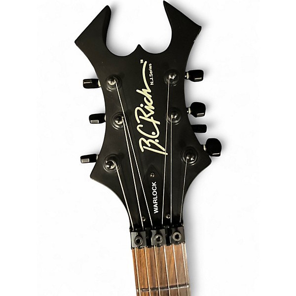 Used B.C. Rich Warlock Black Solid Body Electric Guitar
