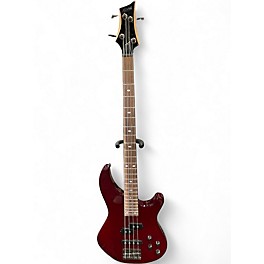 Used Mitchell MB200 Burgundy Electric Bass Guitar